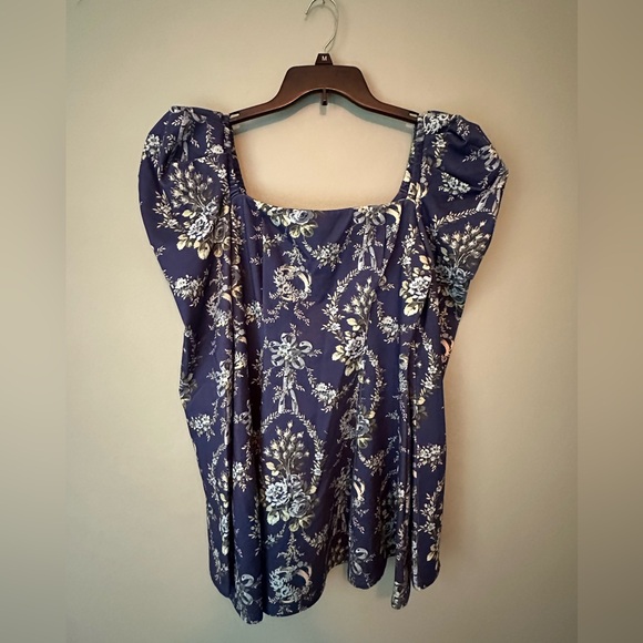 Selkie Blue Floral Mini Dress - Picture 4 of 8